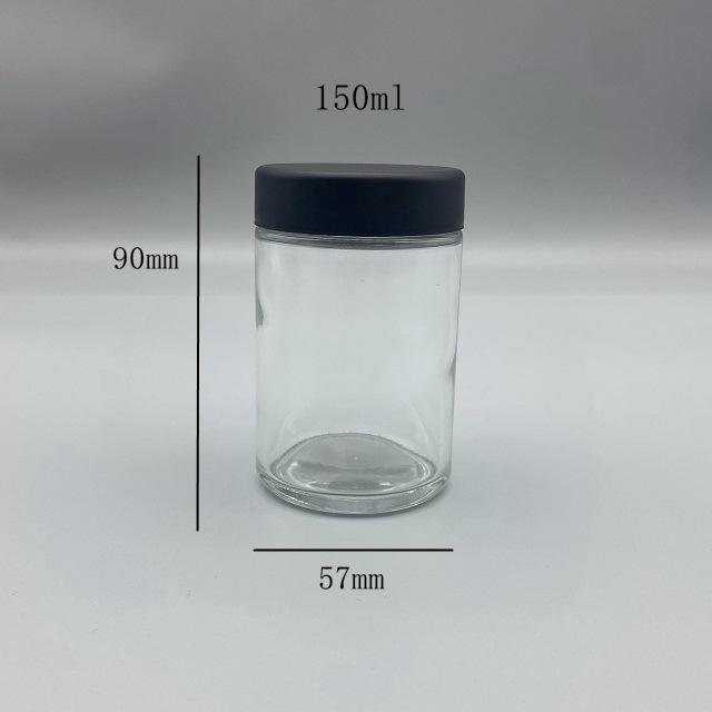 Premium 57mm Diameter Press-on Lid Glass Jars | Wholesale Cannabis & CBD Storage