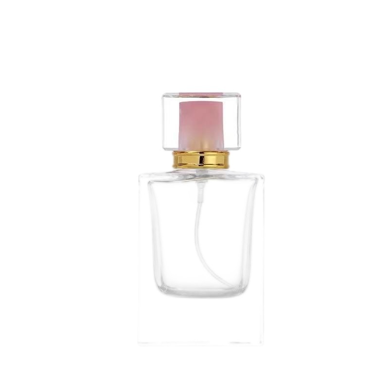 50ml Flat Square Glass Perfume Bottle Manufacturer