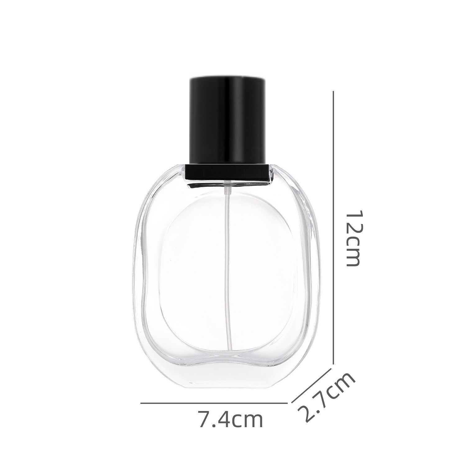 Wholesale 50ml Clear Glass Perfume Bottles