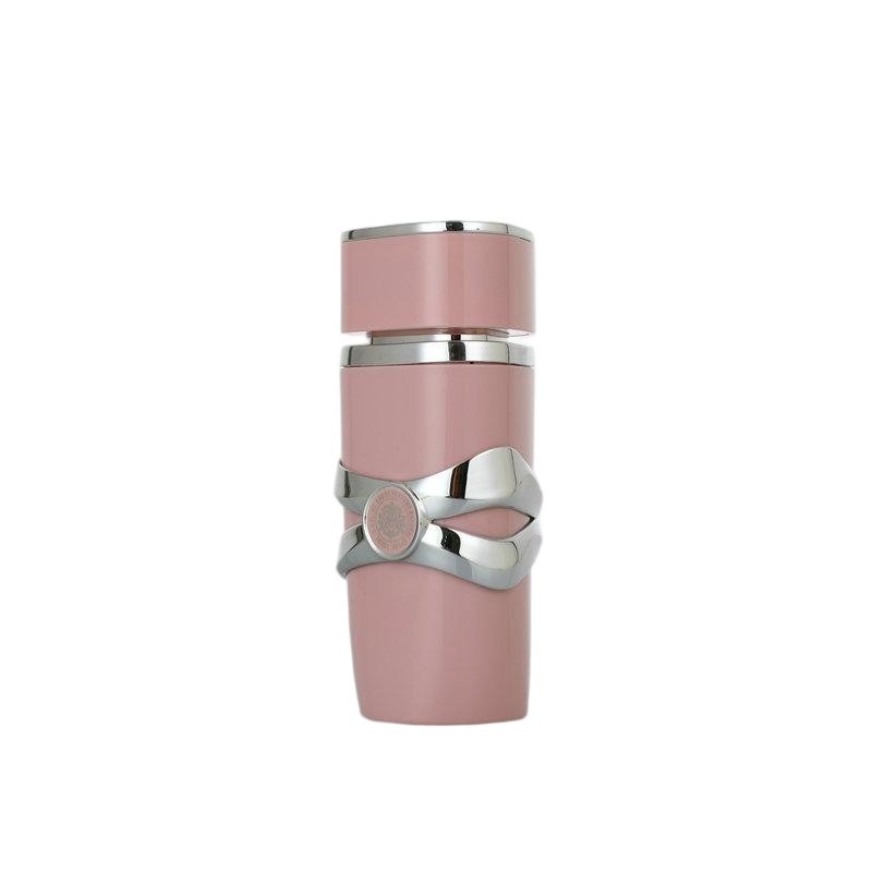90ml Elegant Pink Perfume Bottle | Gold Ornate Waistband