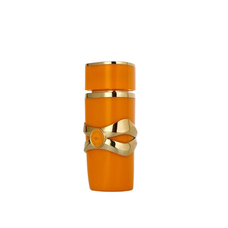 90ml Orange Perfume Bottle | Gold Ornate Waistband