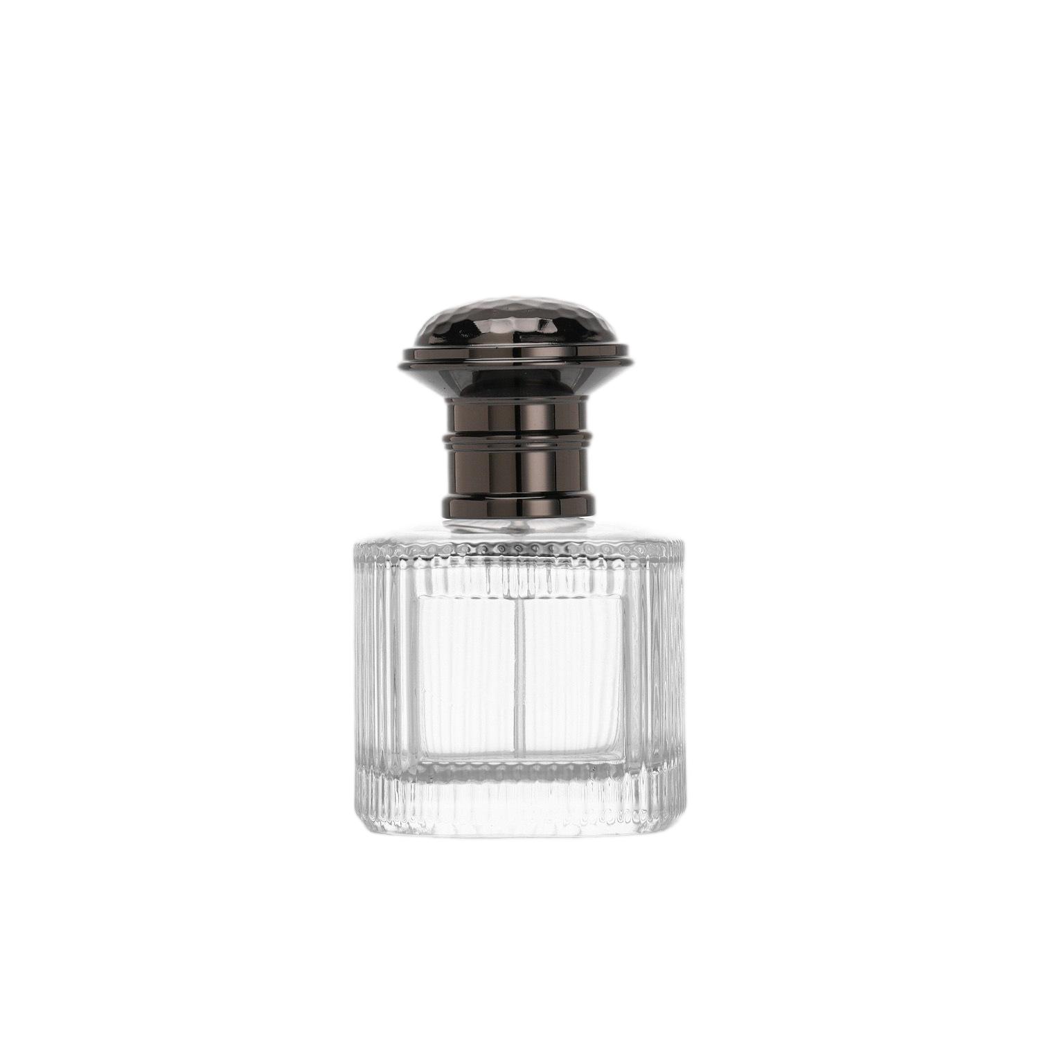 50ml Fluted Vertical Ribbed Glass Perfume Bottle