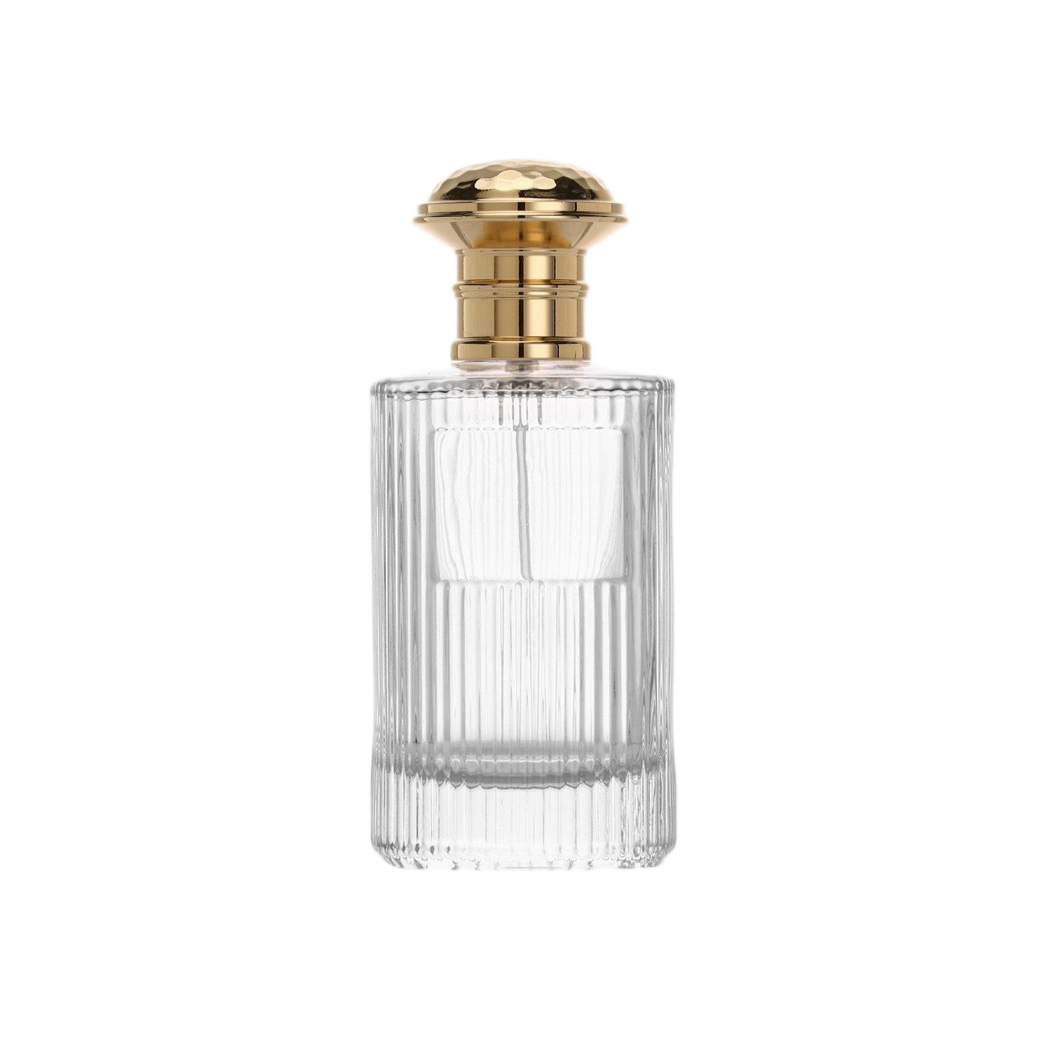 100ml Fluted Vertical Ribbed Glass Perfume Bottle