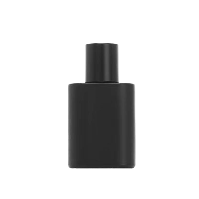 Premium 30ml Matte Black Square Glass Perfume Bottle
