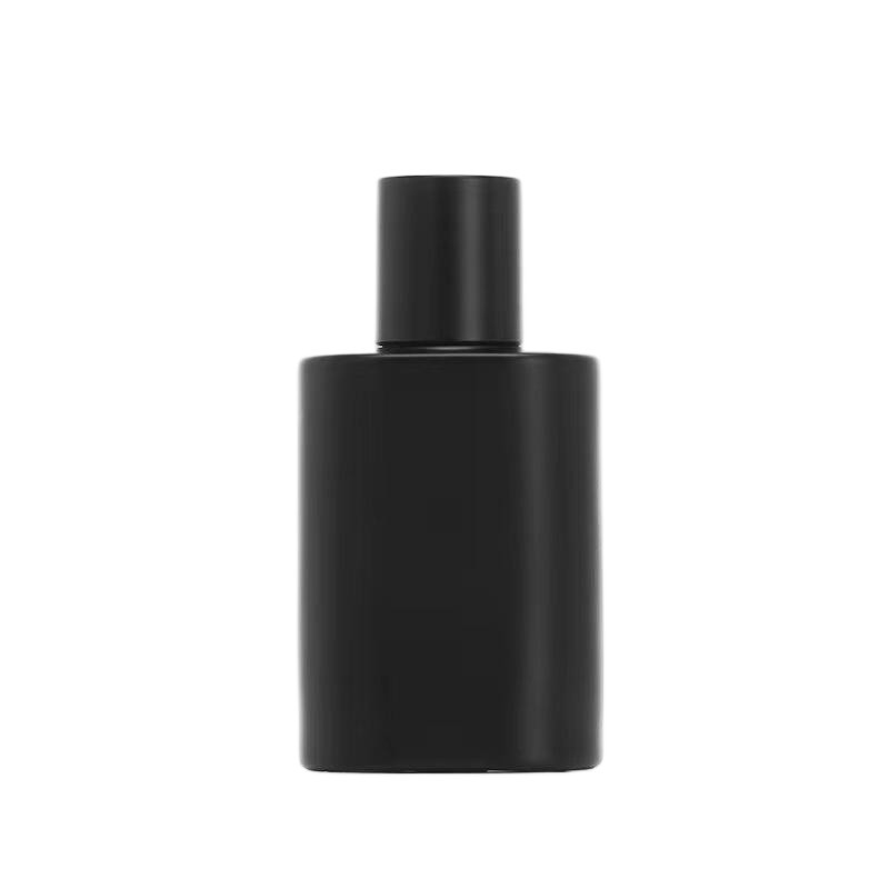 Luxury 50ml Matte Black Square Glass Perfume Bottle