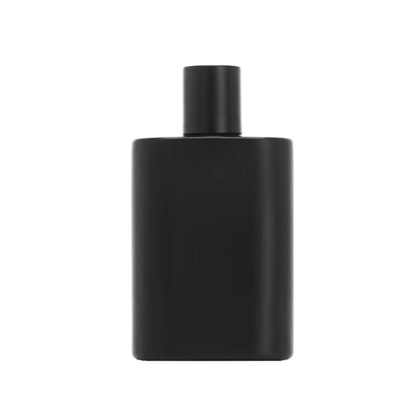 Premium 100ml Matte Black Square Glass Perfume Bottle