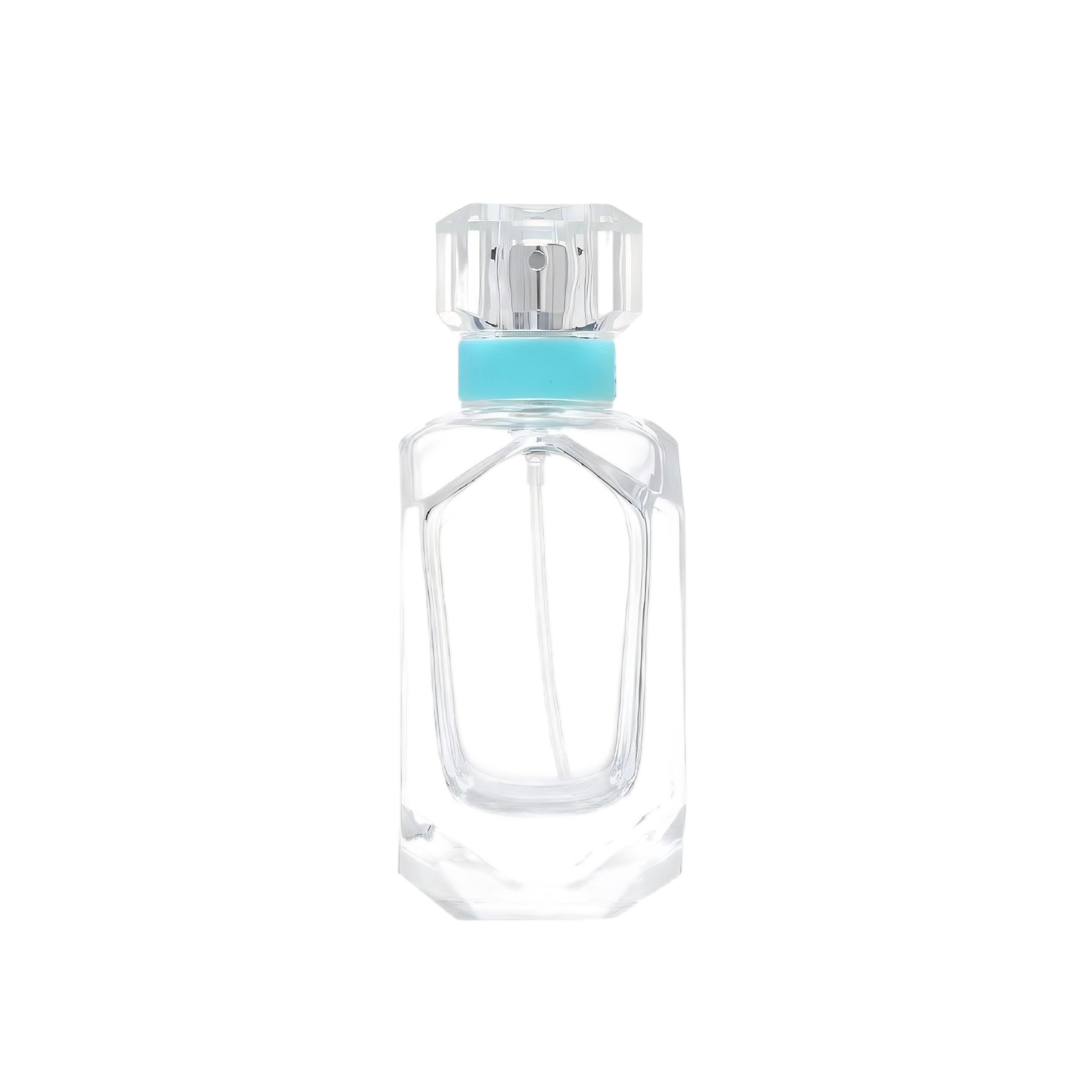 50ml Heavy-Base Rectangular Faceted Glass Perfume Bottle