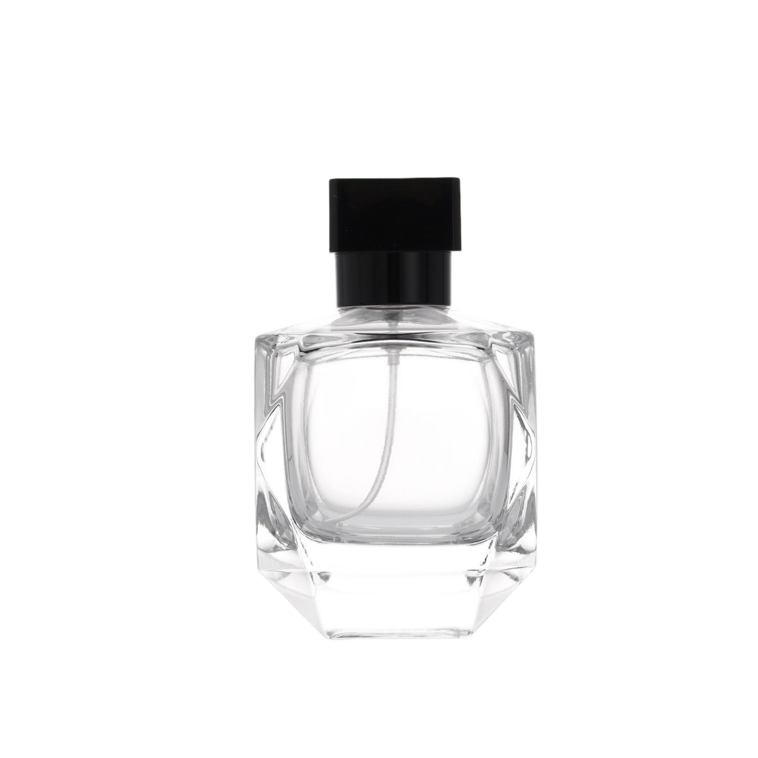 100ml Heavy-Base Glass Perfume Bottle | Rectangular Pillar Design