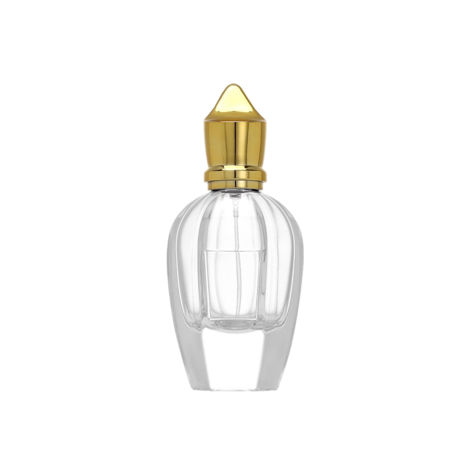 50ml Sculptural Glass Perfume Bottle | Elegant Slender Bud Silhouette