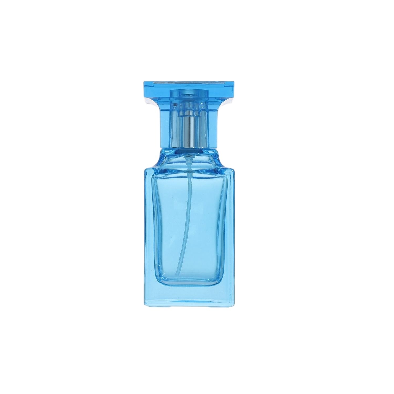50ml Translucent Blue Glass Perfume Bottle