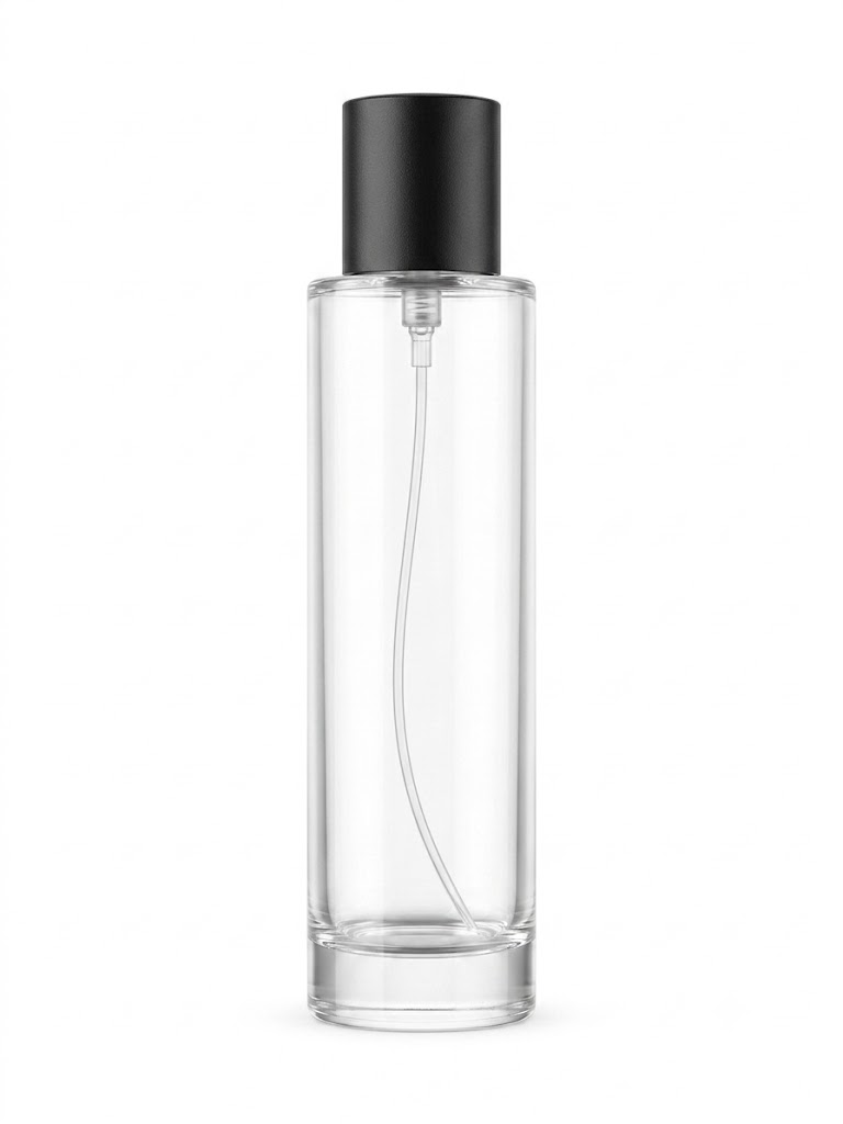 100ml Round Glass Perfume Bottle | Magnetic Cap Crimp