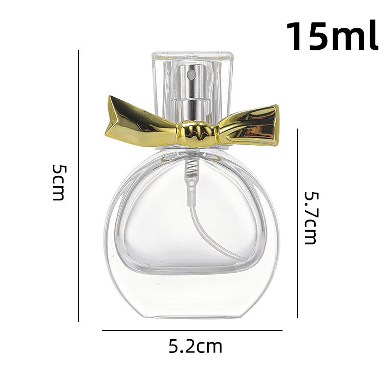 15ml Glass Perfume Bottle | Bow Knot Crimp Spray